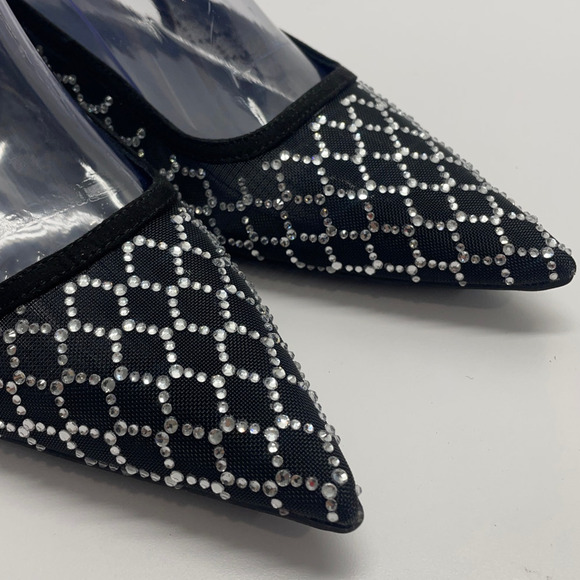 Slingback Kitten Heels Gigi Embellished Black Sz 6.5 New- A New Day - Picture 5 of 7